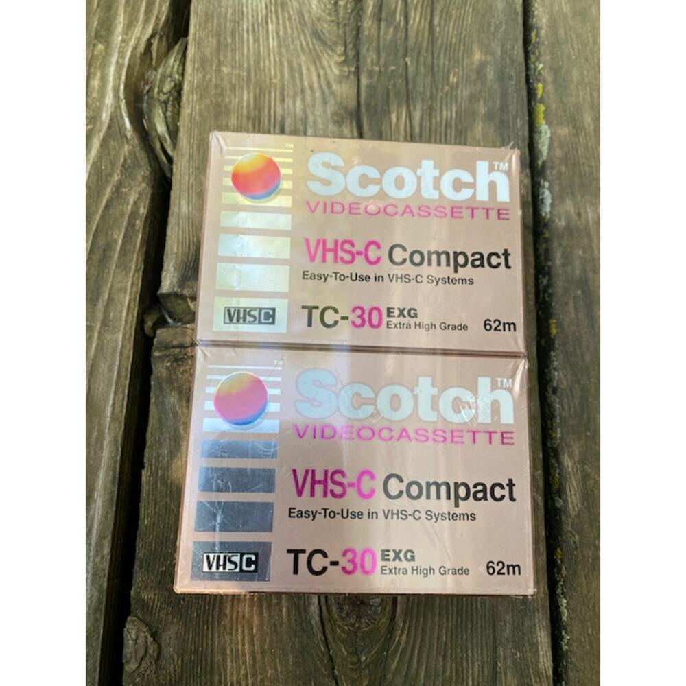 Scotch VHS-c Compact Videocassette 2 pack